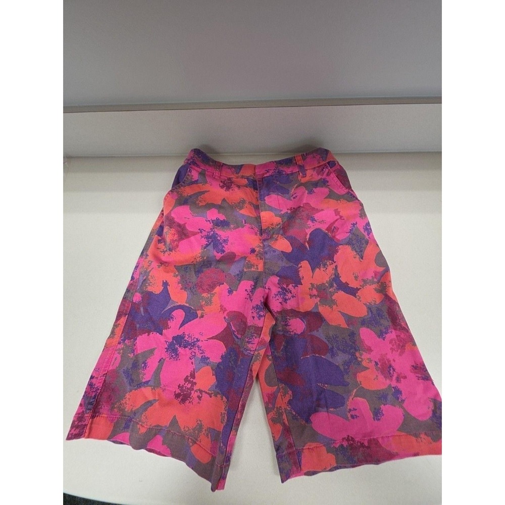 Sundance Shorts Womens 2 Multicolor Floral Bermuda Twill Stretch Summer Casual